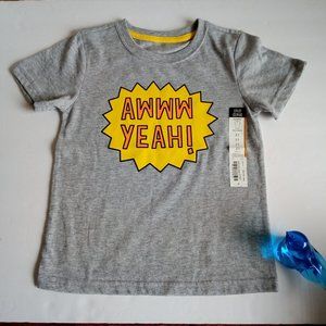 Okie Dokie Gray t-shirt Graphic Size 3T boy/girl